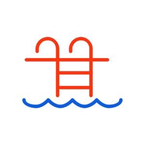 pool icon oranje